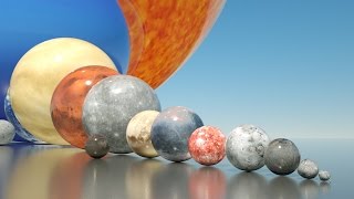 SOLAR SYSTEM  3D Comparison by MBS [upl. by Kcirdes]