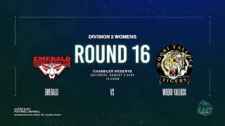 R16 Div 2 Snr Women Emerald V Woori Yallock 03082024 [upl. by Kado]