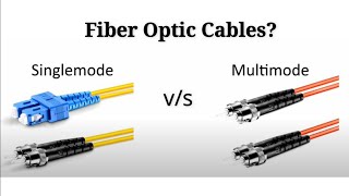 Difference Between Singlemode and Multimode Fiber Optic Cables [upl. by Ahsienad]