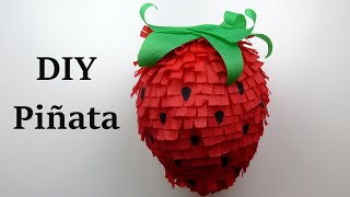 Strawberry Piñata DIY Piñata [upl. by Jonna]