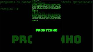 COMO LER ARQUIVOS NO TERMINAL DO LINUX [upl. by Idac]