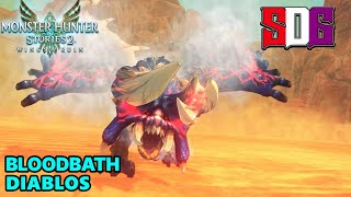 Monster Hunter Stories 2 Wings of Ruin PS5 60FPS  Bloodbath Diablos Solo Hunt  High Rank [upl. by Asilanom]