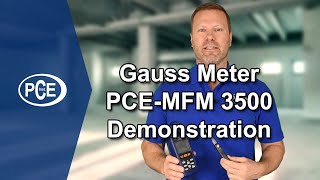 Gauss Meter PCEMFM 3500 Demonstration [upl. by Norvall]