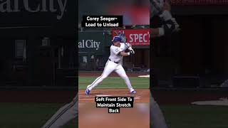 Corey Seager  Load to Unload 🔥hittingcoach shorts subscribe [upl. by Silirama]