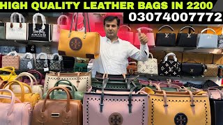 High Quality Leather Bags For 2200 WhatsApp 03074007772fashion [upl. by Shae494]