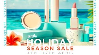 holiday season sale 4th 12th aprilpurplle onboxing holidayseason april [upl. by Hanima]