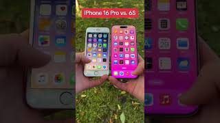 iPhone 16 Pro vs iPhone 6S Design Comparison iphone ios18 smartphone [upl. by Aitnic]