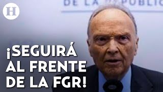 Alejandro Gertz Manero se queda en la FGR así lo anunció Claudia Sheinbaum [upl. by Yardley]