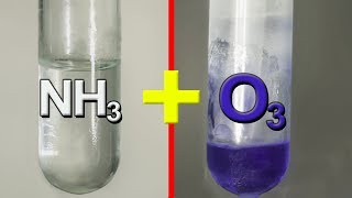 I poured liquid ammonia in LIQUID OZONE NH4O3 [upl. by Eniamret]