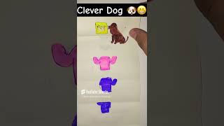 Artist Vs Dog 🐶😂😂 shorts ashortaday folding artandcraft trendingvideo funny art ytshorts [upl. by Ybbed]