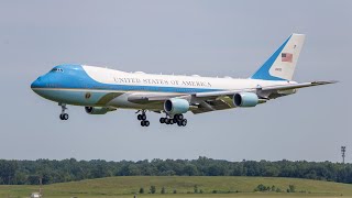 2024712 USA Air Force landing at DTW MI [upl. by Hnacogn201]