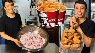 Making the famous KFC from chicken legs at home conditions [upl. by Delora]