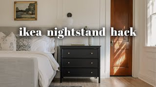 Ikea Nightstand Hack  DIY Designer Dupe [upl. by Aceissej]