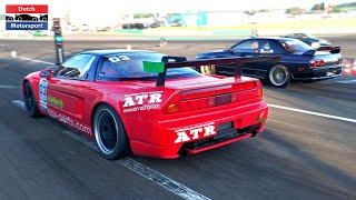 Honda NSX vs 500HP Supra vs 500HP Skyline GTR vs Civic Type R [upl. by Meerek]