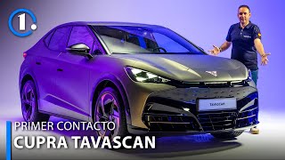 Contacto CUPRA Tavascan 2024 un SUV coupé eléctrico con 340 CV de potencia  Análisis en directo [upl. by Laforge648]