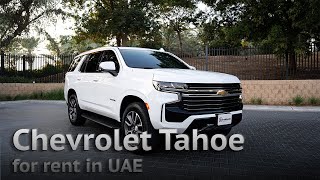 Chevrolet Tahoe White for rent in Dubai [upl. by Dorelle]