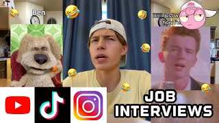 job interview Compilation 3 TRY NOT TO LAUGH jgglsofficial [upl. by Yentyrb]