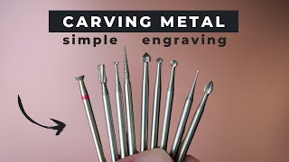 How to CARVE IN METAL  attachments for simple engraving [upl. by Kciwdahc945]