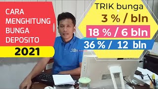 cara menghitung bunga deposito  trik BCA trik BNI AMAN [upl. by Halika]