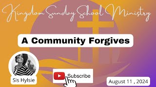 A Community Forgives COGIC Legacy Sunday School Lesson for August 11 2024 cogic biblestudy [upl. by Girhiny]