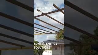 Solar rooftop structure work [upl. by Etnecniv]