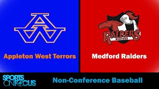 Appleton West  Medford  NonConference Baseball Doubleheader [upl. by Ssej]