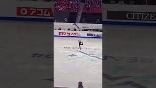 Loena Hendrickx Free Skate ending World Figure Skating Championships 2024 [upl. by Bolt]