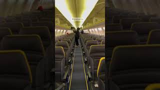 Ryanair plane inside viewfly with Ryanairbest airline in Europecheap airline Ryanair Europe [upl. by Augie988]