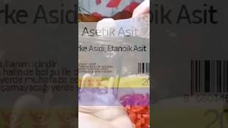 Asitik asit Sirke asiti ile Kavanoz dezenfekte işlemi trending trendingshorts [upl. by Aretahs]