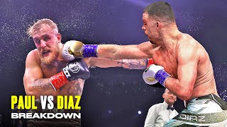 Jake Paul vs Nate Diaz  Full Fight Breakdown [upl. by Eceeryt290]