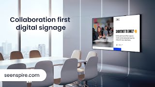 Seenspire  Barco ClickShare  Collaboration first digital signage [upl. by Nerol]