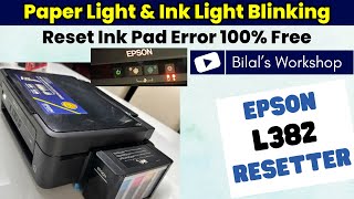 How to Reset Epson L382 Ink Pad Error  Epson Adjustment Program [upl. by Field544]