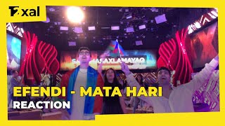 REACTION Efendi  Mata Hari  Grand Final  Eurovision 2021 Azerbaijan [upl. by Marjana]