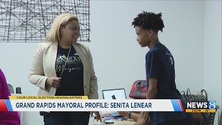 Grand Rapids mayoral candidate Senita Lenear lays out goals [upl. by Enelram379]