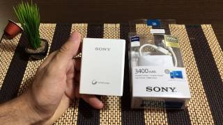 Cargador portatil SONY 3400 mAh  Analisis  Review Mexico y Argentina [upl. by Servais]