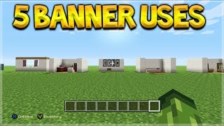 5 Different Things You Can Do With Banners In Minecraft Console Edition [upl. by Inttirb]