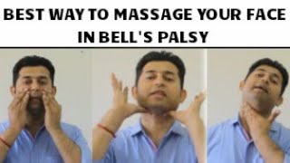 FACIAL MASSAGE TECHNIQUE IN BELLS PALSY [upl. by Latham414]