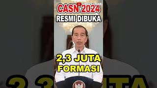 CASN 2024 RESMI DIBUKA  PEMERINTAH SIAPKAN 23 JUTA FORMASI shorts [upl. by Ahsenet]