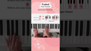 Faded Alan Walker  Easy Piano Tutorial Part 10 pianotutorial christianmusic christianpiano [upl. by Misa]