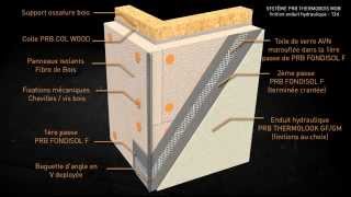 ITE  PRB Thermobois Maison à Ossature Bois Finition Enduit Hydraulique 13d [upl. by Ttoille817]