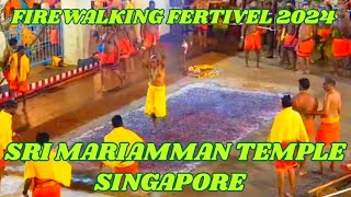 Firewalking Fertivel 2024  Sri Mariamman Temple in Singapore 🙏 [upl. by Roon178]