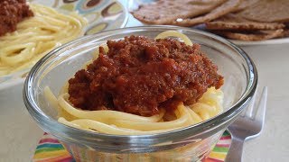 DELICIOSA SALSA BOLOGNESE  comida para niños Hecho x Mama [upl. by Kenti]