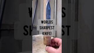 Worlds sharpest knife shorts ontarioknives survivalknife fixedbladeknife edcknife [upl. by Gwen823]