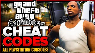 GTA San Andreas Cheats For All PlayStation Consoles PS5 PS4 etc [upl. by Ortrud]