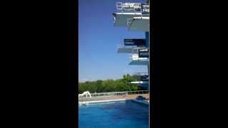 10m Turm Handstand Kopfsprung 10 Meter Sprungturm m Köpper im Krugabad in Essen [upl. by Ttebroc390]