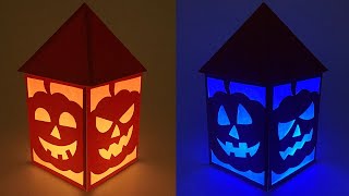 🎃 DIY Scary Halloween Lantern  How to make Paper Halloween Lantern  Halloween Decoration Ideas [upl. by Kneeland]