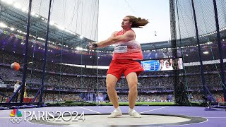 Ethan Katzberg SECURES mens hammer throw gold for Canada  Paris Olympics  NBC Sports [upl. by Imelda]