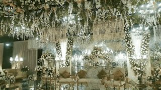 Glamorous Silver and Glittery Wedding Decor at Movenpick Hotel Poolside [upl. by Daven118]