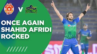 PSL2021  Once Again Shahid Afridi Rocked  Islamabad United vs Multan Sultans  Match 3  MG2T [upl. by Aihsas]