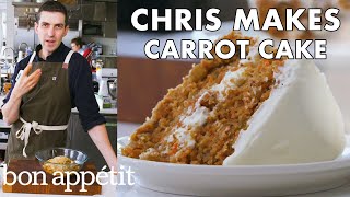 Chris Makes Carrot Cake  From the Test Kitchen  Bon Appétit [upl. by Searcy61]